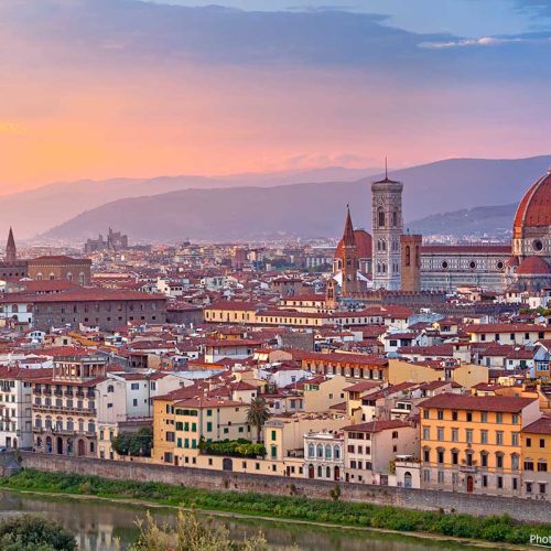 Florence-Skyline-at-sunset