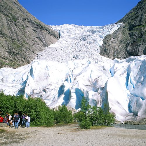 Briksdal glacier, Sogn and Fjordane, Norway, Scandinavia, Europe